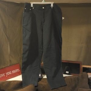 NWT Denim & Co Deep Blue/Green Pant SZ 20W